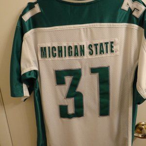 STEVE AND BARRY'S MICHIGAN STATE FOOTBALL JERSEY.  SIZE MEDIUM.